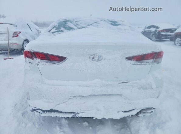5NPE24AF7KH804697 2019 HYUNDAI SONATA White უკანა ხედი