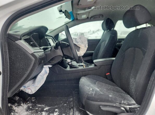 5NPE24AF7KH804697 2019 HYUNDAI SONATA White წინა სალონის ხედი