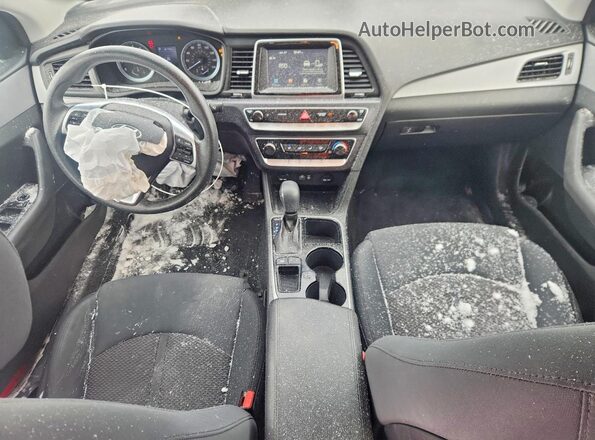 5NPE24AF7KH804697 2019 HYUNDAI SONATA White წინა პანელის ხედი