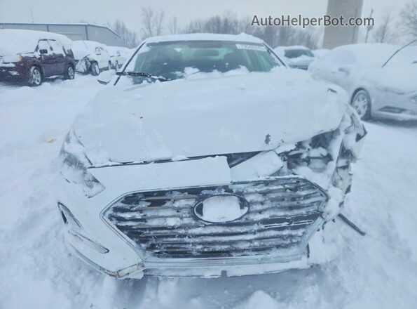 5NPE24AF7KH804697 2019 HYUNDAI SONATA White წინა ხედი