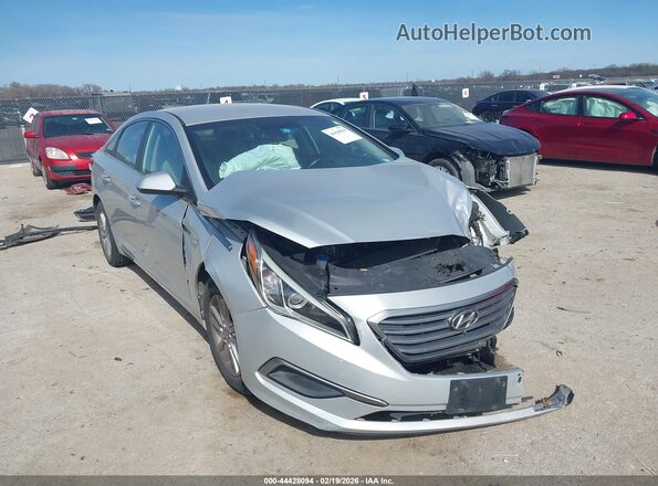 5NPE24AF8GH295520 2016 HYUNDAI SONATA Серебряный Передняя правая четверть