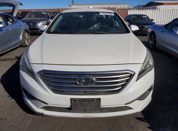 5NPE24AF8GH334980 2016 HYUNDAI SONATA White Front view