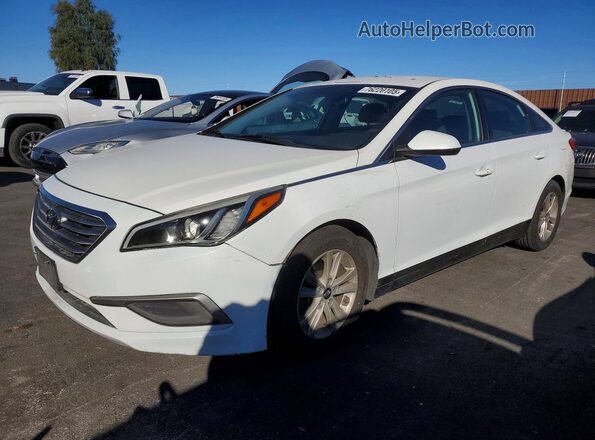5NPE24AF8GH334980 2016 HYUNDAI SONATA White Front left