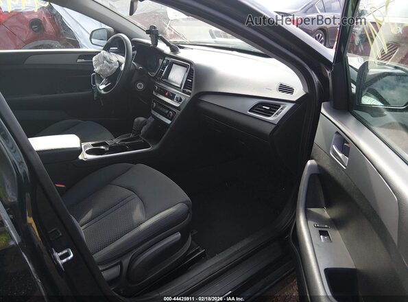 5NPE24AF8JH592309 2018 HYUNDAI SONATA Black Սալոնի դիմացի տեսք