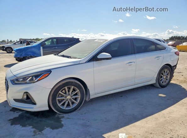 5NPE24AF8KH744221 2019 HYUNDAI SONATA White Przód lewy