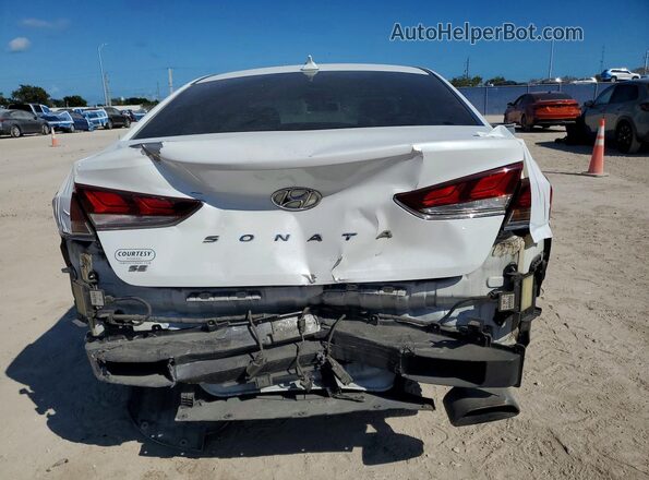 5NPE24AF8KH744221 2019 HYUNDAI SONATA White Widok z tyłu