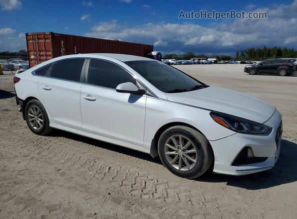 5NPE24AF8KH744221 2019 HYUNDAI SONATA White Przód prawy