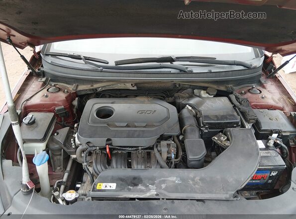 5NPE24AFXGH364885 2016 HYUNDAI SONATA Красный Вид сзади
