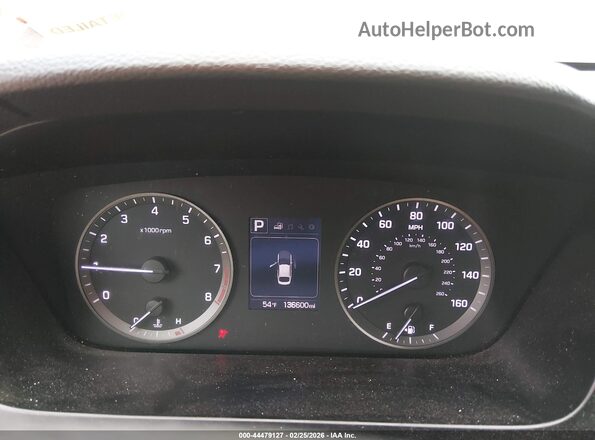 5NPE24AFXGH364885 2016 HYUNDAI SONATA Красный Вид задних сидений