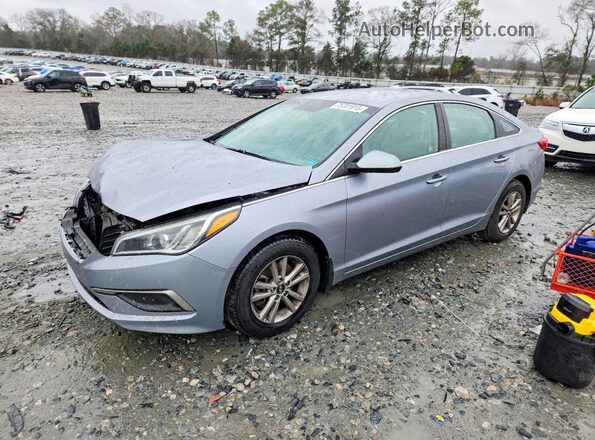 5NPE24AFXHH565977 2017 HYUNDAI SONATA Серебряный Передняя левая четверть