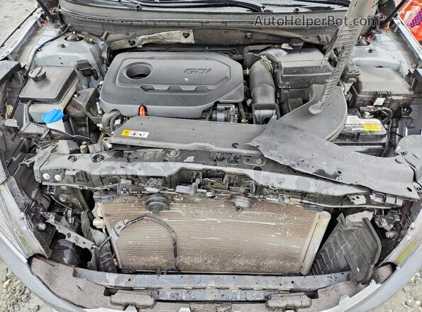 5NPE24AFXHH565977 2017 HYUNDAI SONATA Серебряный Вид задней части салона