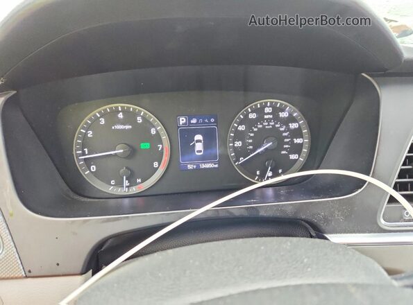5NPE24AFXHH565977 2017 HYUNDAI SONATA Серебряный Вид щитка приборов