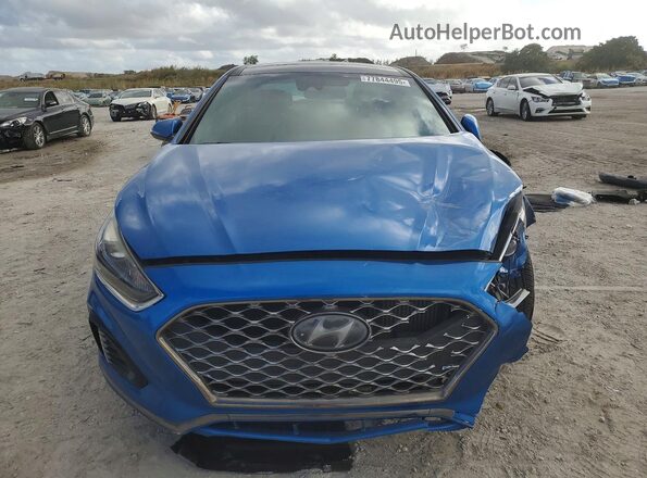 5NPE34AB8KH742849 2019 HYUNDAI SONATA Blue Դիմացի տեսք