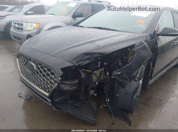 5NPE34AF0JH680154 2018 HYUNDAI SONATA Черный Вид спереди