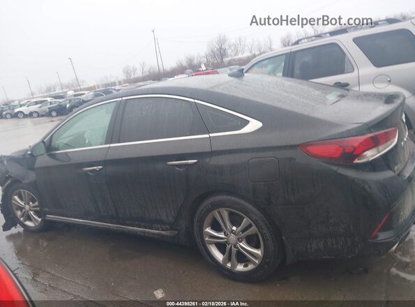 5NPE34AF0JH680154 2018 HYUNDAI SONATA Черный Панорамный вид салона 360°