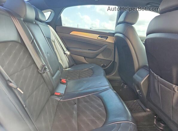 5NPE34AF0JH680557 2018 HYUNDAI SONATA Серый Вид задних сидений