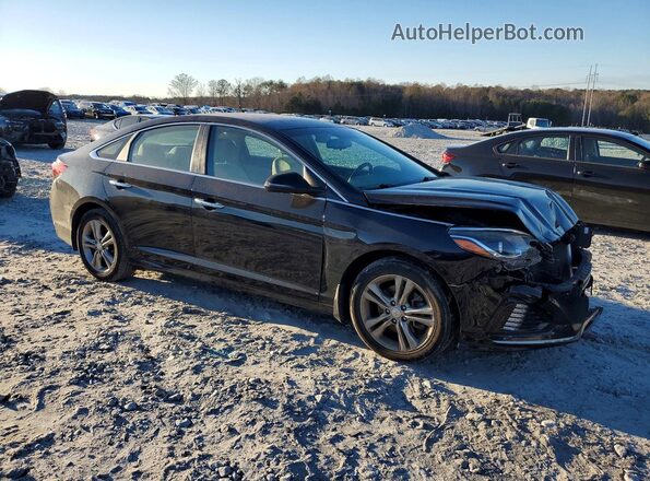 5NPE34AF0KH729032 2019 HYUNDAI SONATA Black Front right