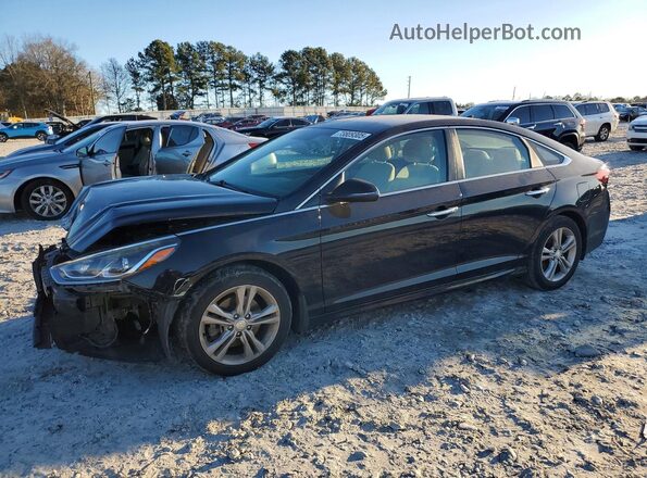 5NPE34AF0KH729032 2019 HYUNDAI SONATA Black Front left