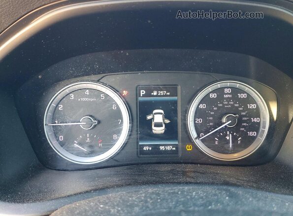 5NPE34AF0KH729032 2019 HYUNDAI SONATA Black Instrument cluster view