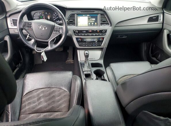5NPE34AF1GH339175 2016 HYUNDAI SONATA White Widok deski rozdzielczej