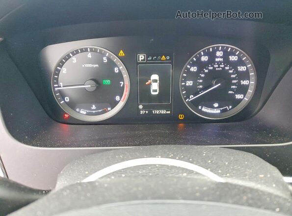 5NPE34AF1GH339175 2016 HYUNDAI SONATA White Widok zestawu wskaźników