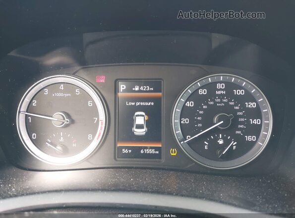 5NPE34AF2JH632106 2018 HYUNDAI SONATA Silver Вид задніх сидінь