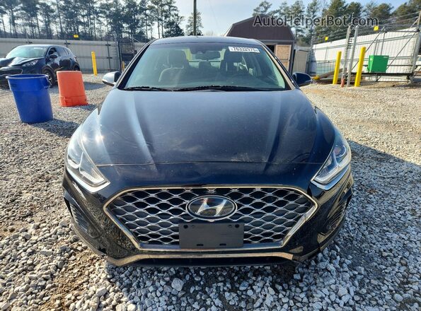 5NPE34AF2KH770648 2019 HYUNDAI SONATA Black Widok z przodu
