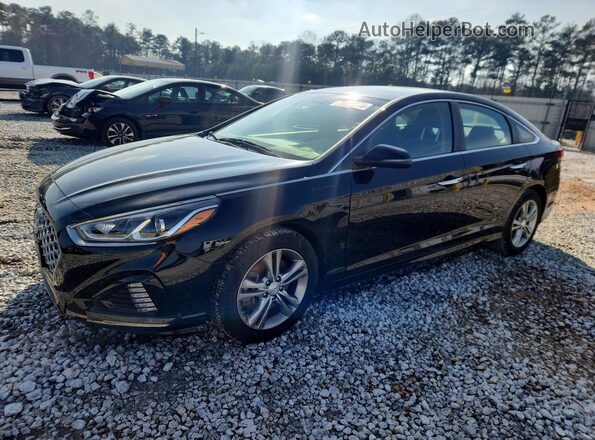 5NPE34AF2KH770648 2019 HYUNDAI SONATA Black Przód lewy