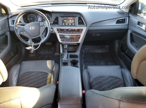 5NPE34AF3GH284941 2016 HYUNDAI SONATA Black Вид панелі приладів