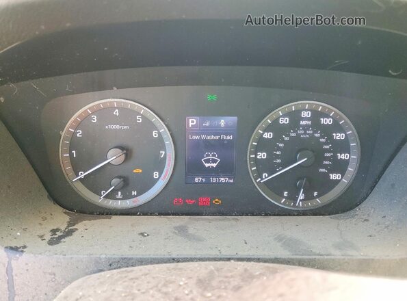 5NPE34AF4GH429467 2016 HYUNDAI SONATA Синий Вид щитка приборов