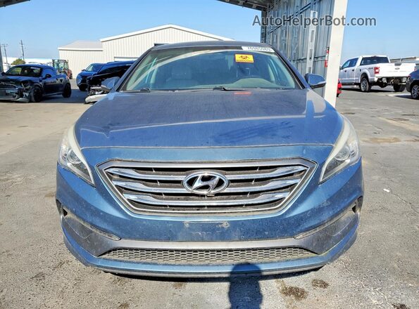 5NPE34AF4GH429467 2016 HYUNDAI SONATA Синий Вид спереди