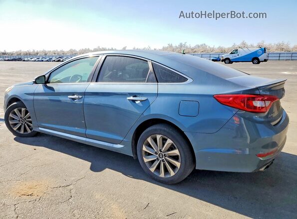 5NPE34AF4GH429467 2016 HYUNDAI SONATA Синий Задняя левая четверть