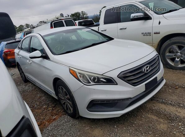 5NPE34AF4HH524273 2017 HYUNDAI SONATA White Передня права чверть