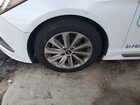 2017 Hyundai Sonata Sport White vin: 5NPE34AF4HH524273 Damage: Left Front Fender, Peeling, 1/2 To 1 Inch