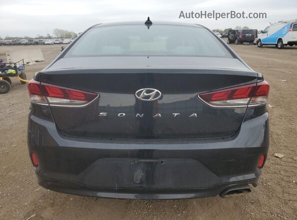 5NPE34AF4KH775382 2019 HYUNDAI SONATA Black Widok z tyłu