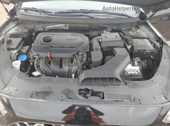 5NPE34AF4KH775382 2019 HYUNDAI SONATA Black Widok wnętrza z tyłu