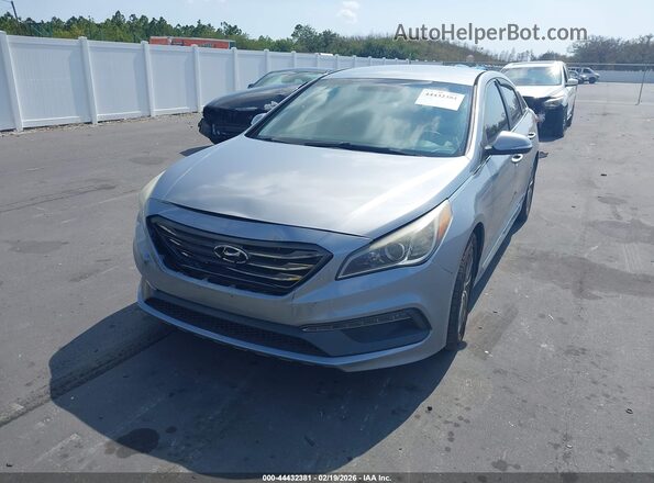 5NPE34AF5GH370851 2016 HYUNDAI SONATA Серебряный Передняя левая четверть