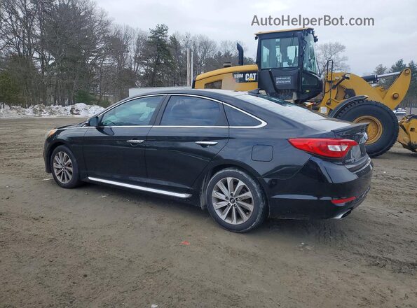 5NPE34AF5HH510561 2017 HYUNDAI SONATA Черный Задняя левая четверть