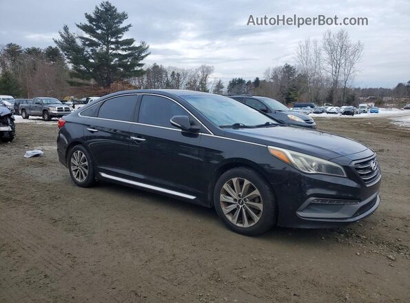5NPE34AF5HH510561 2017 HYUNDAI SONATA Черный Передняя правая четверть
