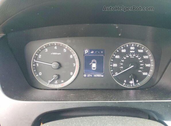 5NPE34AF5HH510561 2017 HYUNDAI SONATA Черный Вид щитка приборов