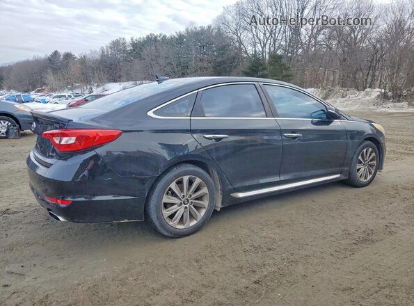 5NPE34AF5HH510561 2017 HYUNDAI SONATA Черный Задняя правая четверть