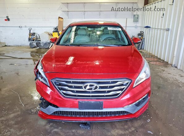 5NPE34AF6HH580067 2017 HYUNDAI SONATA Красный Вид спереди
