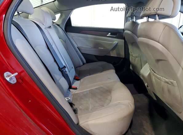 5NPE34AF6HH580067 2017 HYUNDAI SONATA Красный Вид задних сидений