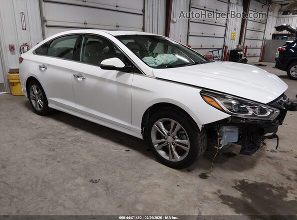 5NPE34AF6JH664203 2018 HYUNDAI SONATA White Przód prawy