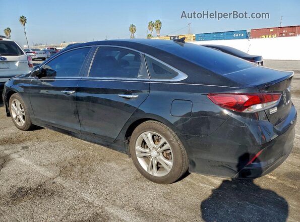 5NPE34AF6KH735286 2019 HYUNDAI SONATA Black Հետևի ձախ