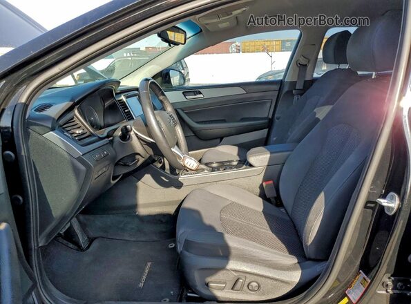 5NPE34AF6KH735286 2019 HYUNDAI SONATA Black Սալոնի դիմացի տեսք