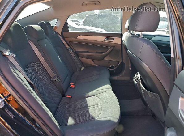 5NPE34AF6KH735286 2019 HYUNDAI SONATA Black Հետևի նստատեղերի տեսք