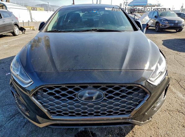 5NPE34AF6KH735286 2019 HYUNDAI SONATA Black Դիմացի տեսք