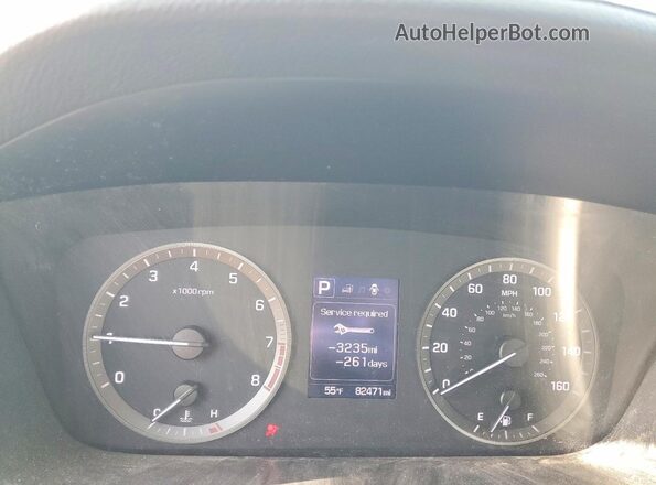 5NPE34AF8GH264328 2016 HYUNDAI SONATA Серый Вид щитка приборов
