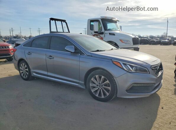 5NPE34AF8GH264328 2016 HYUNDAI SONATA Серый Передняя правая четверть